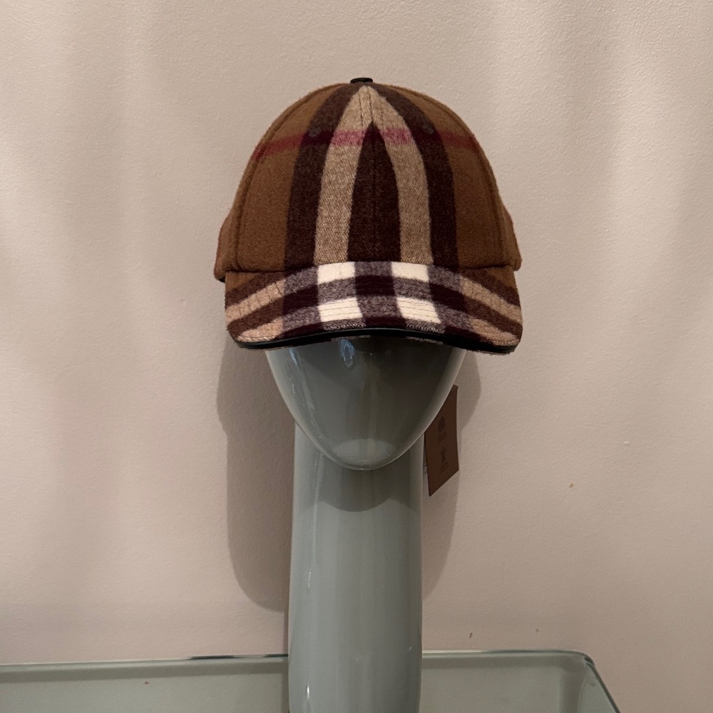 Burberry Checkered Wool Hat